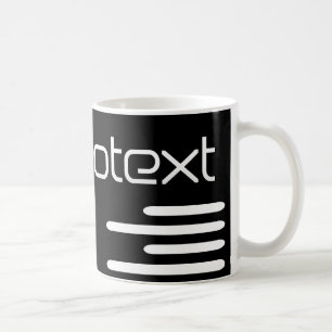 Cooler Technotext Techno Text Schwarz Kaffeetasse