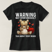 Cooler Teddy Bär Geschenk für Männer Frauen Plüsch T-Shirt (Design vorne)