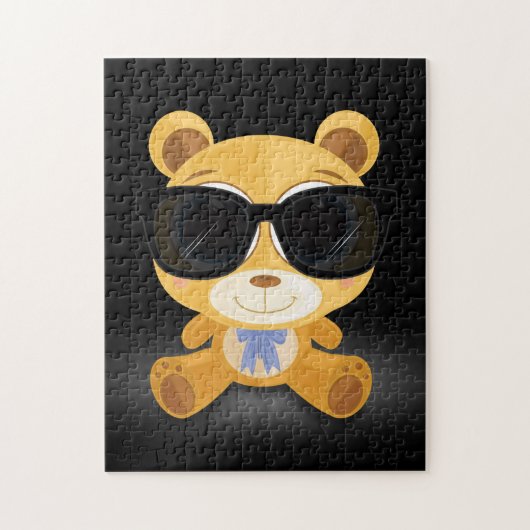 Cooler Teddy Bär Puzzle (Vertikal)