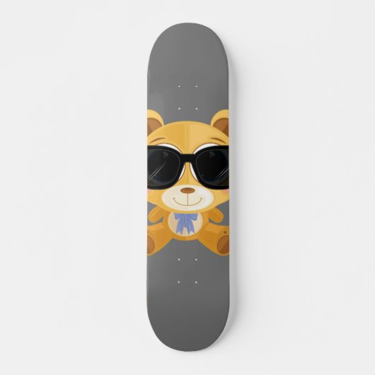 Cooler Teddy Bär  Skateboard (Vorne)