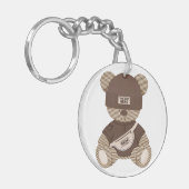 Cooler Teddybär: Bestes Bärendesign Schlüsselanhänger (Vorderseite links)