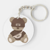 Cooler Teddybär: Bestes Bärendesign Schlüsselanhänger (Rückseite)