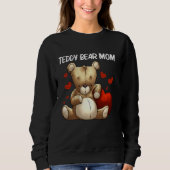 Cooler Teddybär für die Mama Mutterkuchen Sweatshirt (Vorderseite)