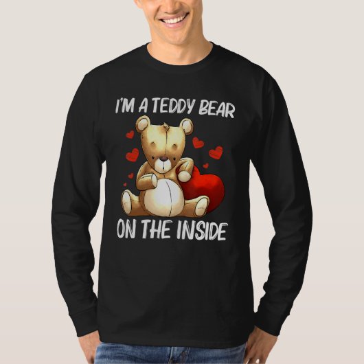 Cooler Teddybär für Männer Frauen gepolstertes Spi T-Shirt (Vorderseite)