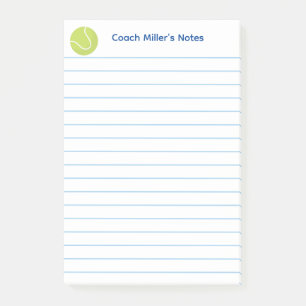 Cooler Tennis-Trainer liniiert benutzerdefiniert Post-it Klebezettel