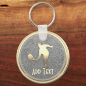 Cooler Tennisstar Schlüsselanhänger (Vorderseite)