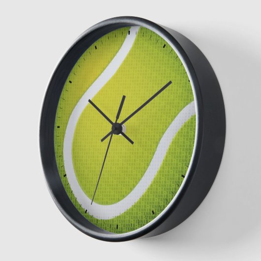 Cooler Tennistyptext Uhr (Winkel)