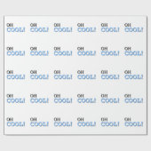 Cooler Text Geschenkpapier (Flach)