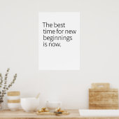 Cooler Text Grafik-Opportunity Quote Art Two-Tone Poster (Küche)