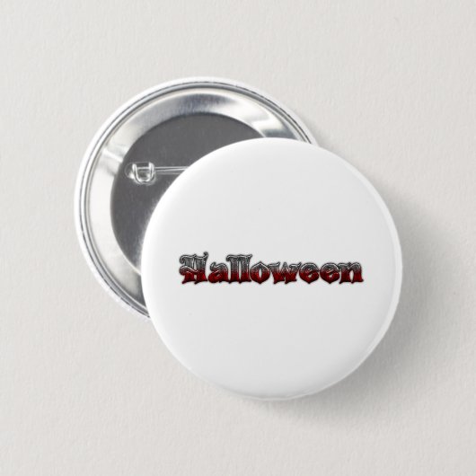 Cooler Text - Halloween Button (Vorne & Hinten)