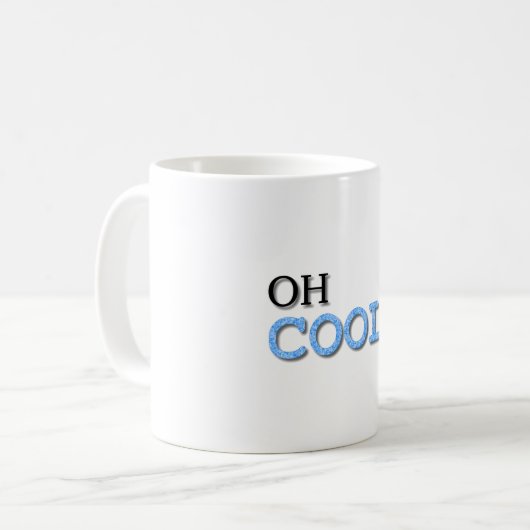 Cooler Text Kaffeetasse (Vorderseite Links)