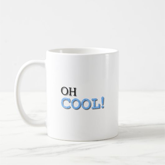 Cooler Text Kaffeetasse (Links)