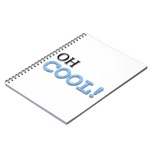 Cooler Text Notizblock (Linke Seite)