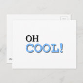 Cooler Text Postkarte (Vorne/Hinten)