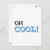 Cooler Text Postkarte (Vorne/Hinten)