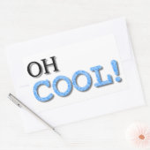 Cooler Text Rechteckiger Aufkleber (Umschlag)