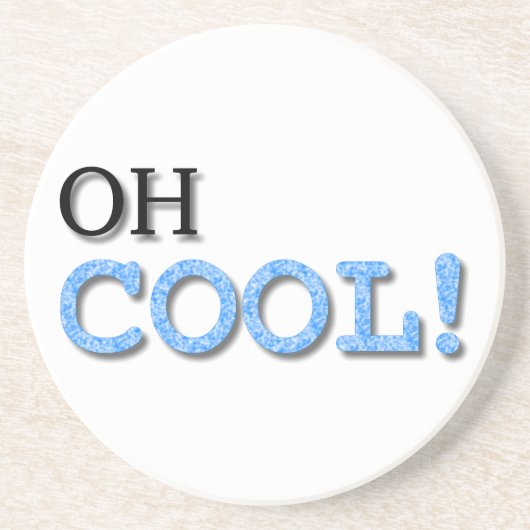 Cooler Text Sandstein Untersetzer (Vorne)