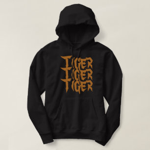 Cooler Text Tiger Wildlife Brown and black Men Hoodie