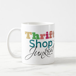 Cooler Textdiebstahl-Shop Junkie Kaffeetasse