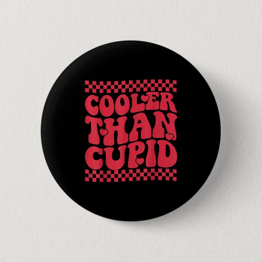 Cooler Than Cud Cute Valentine's Day Kids Boys Gir Button (Vorderseite)