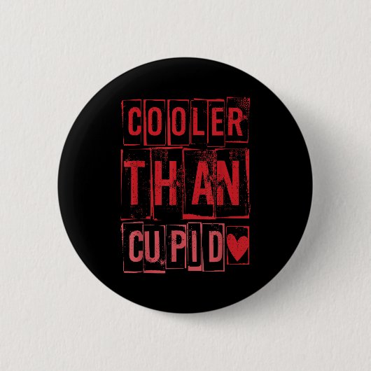 Cooler Than Cud Cute Valentine's Day Kids Boys Gir Button (Vorderseite)
