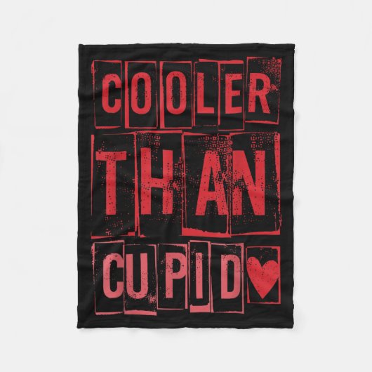 Cooler Than Cud Cute Valentine's Day Kids Boys Gir Fleecedecke (Vorderseite)