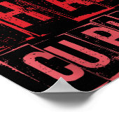 Cooler Than Cud Cute Valentine's Day Kids Boys Gir Poster (Ecke)