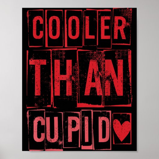 Cooler Than Cud Cute Valentine's Day Kids Boys Gir Poster (Vorne)
