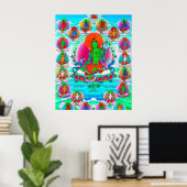 Cooler Thangka-Thangka-Tätowierung Poster (Heimbüro)