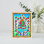 Cooler Thangka-Thangka-Tätowierung Postkarte (Stehend Vorderseite)