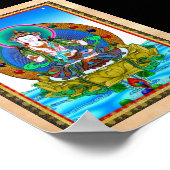 Cooler Tibetan-Thangka Vajrasattva-Tattoo Poster (Ecke)