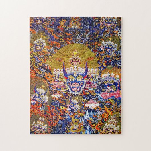 Cooler tibetischer Thangka-Gott tattoo lebendig Puzzle (Vertikal)