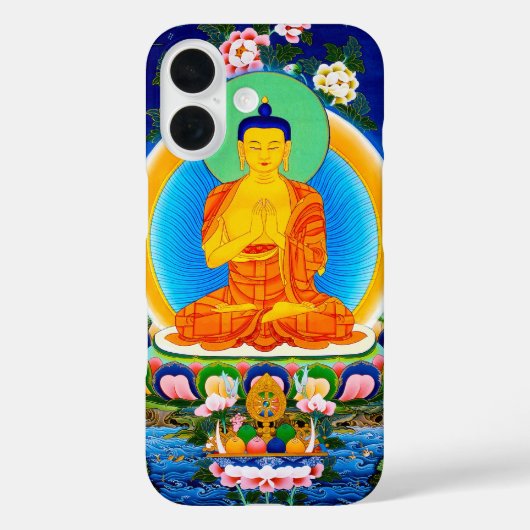 Cooler tibetischer Thangka Prabhutaratna Buddha Case-Mate iPhone Hülle (Rückseite)