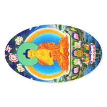 Cooler tibetischer Thangka Prabhutaratna Buddha