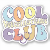 Cooler Tierärztefachmann Aufkleber (Vorderseite)