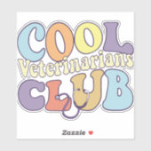 Cooler Tierärztefachmann Aufkleber (Blatt)