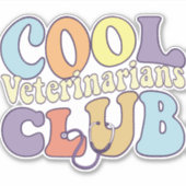 Cooler Tierärztefachmann Aufkleber (Vorderseite)