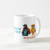 Cooler tiermodischer Geschenkaffee Kaffeetasse (VorderseiteRechts)