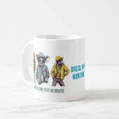 Cooler tiermodischer Geschenkaffee Kaffeetasse (Vorderseite Links)