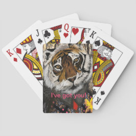 Cooler Tiger, bearbeitbarer Text Spielkarten