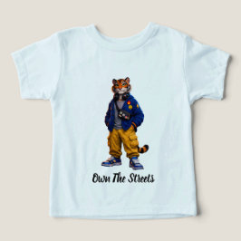 Cooler Tiger in Streetwear-Kunst - Urbaner Stil Ti