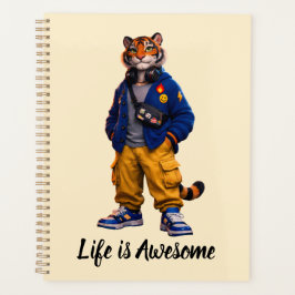 Cooler Tiger in Streetwear-Kunst - Urbaner Stil Ti Planer