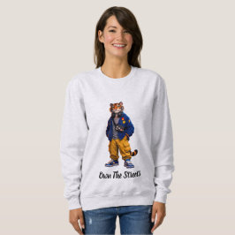 Cooler Tiger in Streetwear-Kunst - Urbaner Stil Ti Sweatshirt