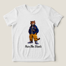 Cooler Tiger in Streetwear-Kunst - Urbaner Stil Ti