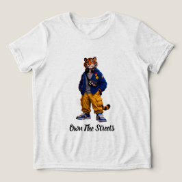 Cooler Tiger in Streetwear-Kunst - Urbaner Stil Ti Tri-Blend Shirt