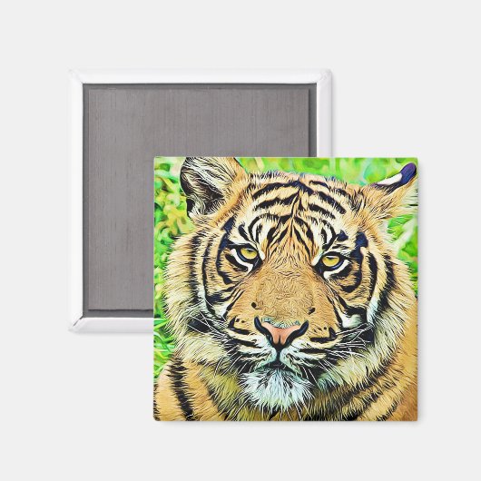 Cooler Tiger-Kühlschrank oder Locker-Magnet Magnet (Vorderseite/Rückseite)