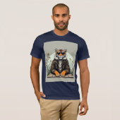 "Cooler Tiger mit Sonnenbrille T - Shirt - Stilvol (Vorne ganz)