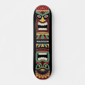 Cooler Tiki Totem-individuelle Name Skateboard (Vorne)