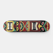 Cooler Tiki Totem-individuelle Name Skateboard (Horizontal)