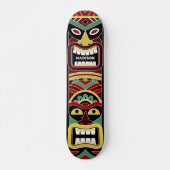Cooler Tiki Totem-individuelle Name Skateboard (Vorne)